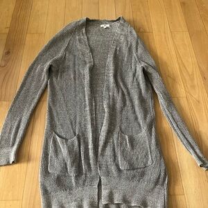BP long Gray Women's Sweater Cardigan with pockets small